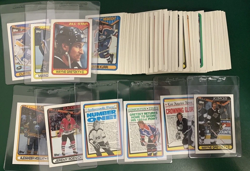1990-91 Topps Hockey SET BREAK singles - stars, commons, HOFers - #1-200 - Image 1 of 1