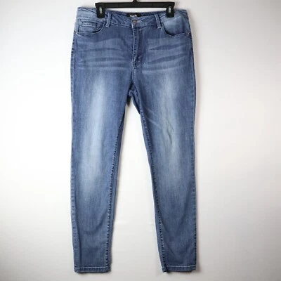 Jean Nanette Lepore Belle tiro medio tobillo ajustado lavado medio azul talla 10 (33x28) Foto 1 de 4