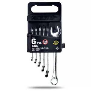 Powerbuilt 6 Piece SAE Combination Wrench Set - 640078 - Picture 1 of 2