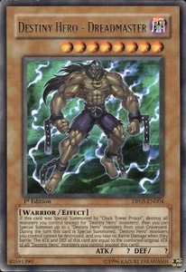 Destiny Hero - Dreadmaster - Rare 1st Edition DP05-EN004 - MP - YuGiOh - Picture 1 of 2