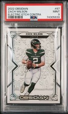2022 Obsidian Zach Wilson Electric Etch Contra SSP CASE HIT PSA MT 9 Pop 1
