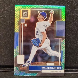 Walker Buehler 2022 Donruss Optic Green Dragon Prizm 54/99