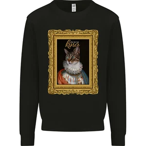 The One True Cat King Funny Kids Sweatshirt Jumper - Picture 1 of 92