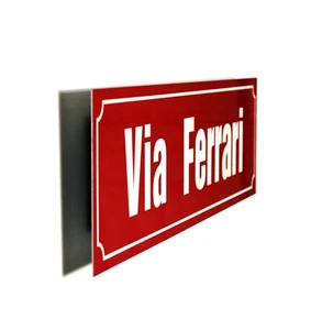 Via Ferrari Metall Straßenschild - Bild 1 von 5