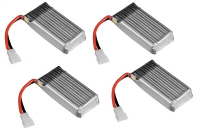 Holy Stone HS170 Predator H107-A24 Battery 3.7v 380mAh 25c Li-Po RC 4 Pack - Image 1 of 4