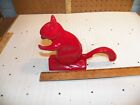 Vt Co. Red Metal Squirrel Figural Nutcracker