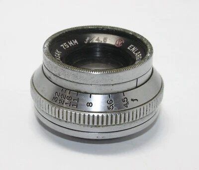 Lente de ampliación de fotos vintage WOLLENSAK RAPTER 75 mm 4,5 para cuarto oscuro Foto 1 de 4