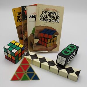 4 Cube puzzles - The Missing Link, Magic Snake, Rubik's Cube, Tomy Pyraminx
