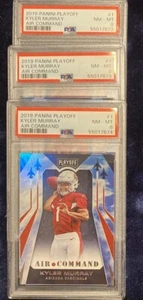 (1) 2019 PLAYOFF KYLER MURRAY ROOKIE AIR COMMAND CARDINALS RC #1 PSA 8  QTY - Picture 1 of 1