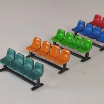 Diorama 1/64 Scale Seat Model Park Bench Model Car Garage Scene Prop Accessories - Image 1 of 4