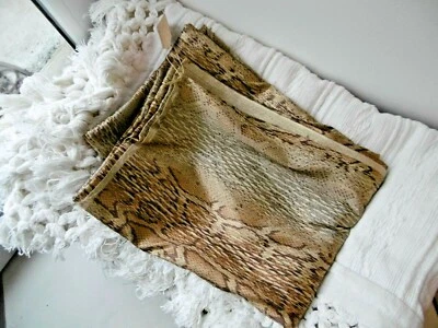 Piece de tissu Deco impression REPTILE doré ( 275 x 105 cms ) - Photo 1/4