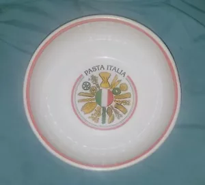 Vintage Ceramic 1970-80's Excel For Himark Underglaze Pasta Bowl Made in Italy - Picture 1 of 5