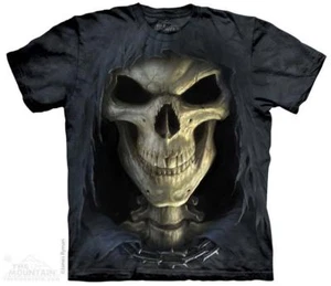 Big Face Death Reaper Hood Skull The Mountain T-Shirt (3652) All Sizes - Picture 1 of 1