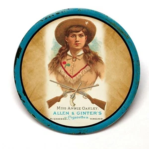 Annie Oakley Allen & Ginter Cigarette Richmond VA Advertising Pocket Mirror - Picture 1 of 2