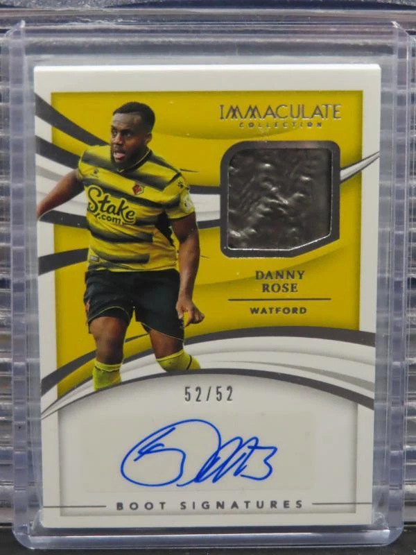 2021 Immaculate Danny Rose Match Worn Boot Autograph Auto #52/52 Watford
