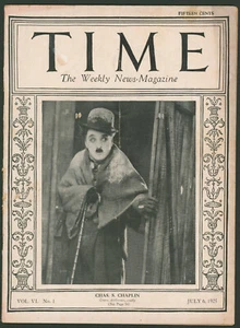 Time Magazine July 6 1925 Charles Chaplin ~The Gold Rush~ First Actor Cover - Picture 1 of 7