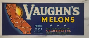 LABEL Vaughn's Mellons Azhderian Los Angeles California Map - Picture 1 of 1