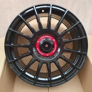 Set of 4x Dare ST2 18x8.0 5x100-112 et35 73.1CB Gloss Black | NEW | Golf AUDI VW - Picture 1 of 5