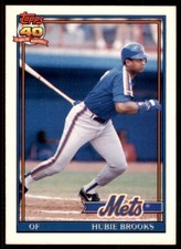 1991 Topps Traded Hubie Brooks . Los Angeles Dodgers #14T