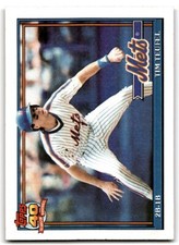 1991 Topps Baseball Card Tim Teufel New York Mets #302