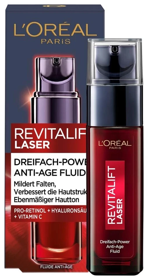 Loreal Paris RevitaLift Laser X3, Anti-Age Serum, 3 Fach Power Neu Formel - Bild 1 von 4