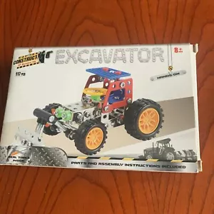 Construct It Excavator Toy Construction Trucks - 117 Piece Model - Picture 1 of 4