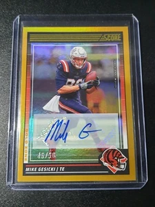 Mike Gesicki - Score Football 2024 - Cincinnati Bengals - Gold Zone - Auto - /50 - Bild 1 von 4