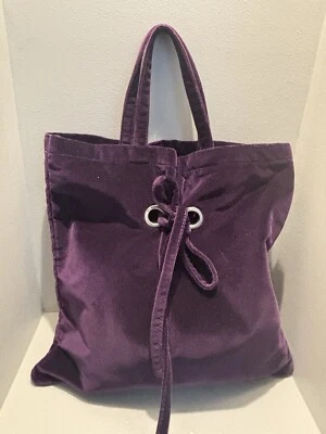 Bolso de Mano Marc Jacobs Terciopelo Morado Monedero con Herrajes Plateados Foto 1 de 4
