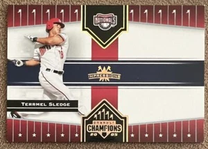 2005 Donruss Champions Impressions Gold Terrmel Sledge /50 Nationals #91 - Picture 1 of 2