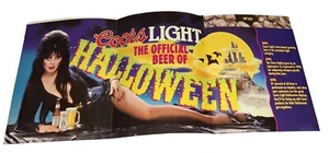 Vintage Coors Light Halloween ELVIRA Beer Display 1991 - Promo ? Man Cave - RARE - Picture 1 of 11
