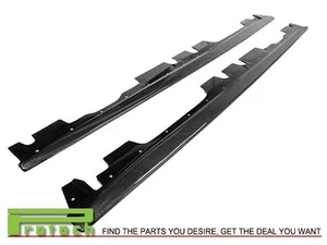 E Style Carbon Fiber Side Skirts Add on Lip For BMW 2008-2013 E92 E93 M3 - Picture 1 of 2