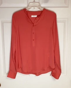 MSCH Moss Copenhagen MSCH Pullover Blouse Womens Size Small Salmon Coral Color - Picture 1 of 11