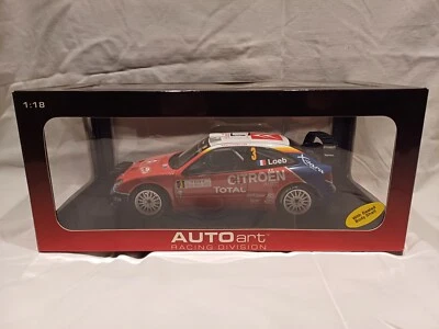 80434 AUTOART CITREON XSARA WRC 2004 SEBASTIAN LOEB MONTE CARLO NIGHT RACE 1:18 - Image 1 of 4