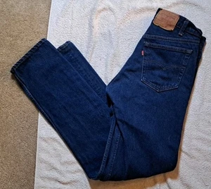 Pantalones de mezclilla azules vintage años 80 Levi’s 505 0217 XX 33x36 lengüeta roja pierna recta - Imagen 1 de 13