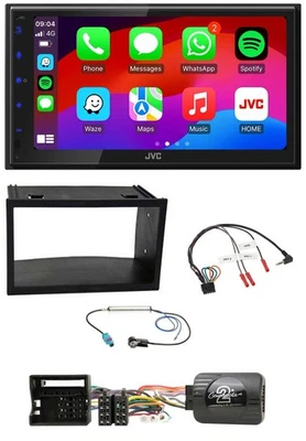 JVC Bluetooth USB Lenkrad 2DIN DAB Autoradio für VW Polo Passat Quadlock - Bild 1 von 4