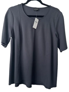 J.Jill ~ S ~ NEU stilvolles weiches Wearever T-Shirt schwarz Lakritz Viskose Mischung 69 $ SS A34 - Bild 1 von 6