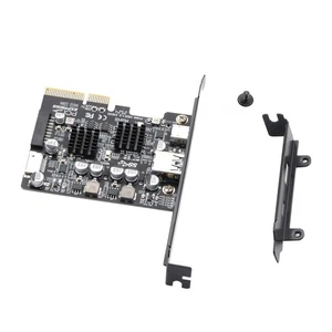 PCIe to USB 3.2 Gen2 10Gbps Expansion Card With Interface Type A/C/E 19Pin/20Pin - Zdjęcie 1 z 10
