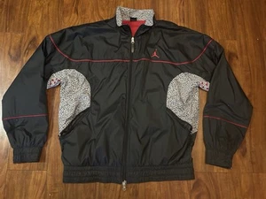 Vintage Air Jordan 3 Black Cement Track Jacket XL - Picture 1 of 6