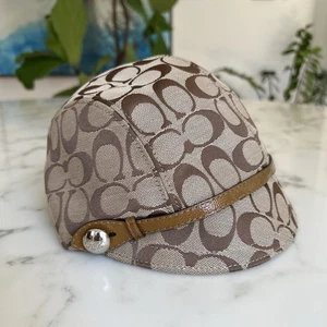 Coach Vintage Signature Karee Zeitungsjungen Kappe Mütze Khaki Reh F80908 Größe Small - Bild 1 von 10