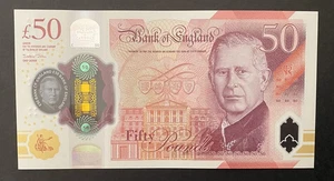Kingdom United 50 Pounds 2023 P New Polymer Fds / UNC) - Picture 1 of 3