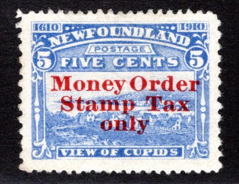 NFM1a, 5c, Newfoundland Money Order Tax, No "." Variety, VF/XF Centering - Image 1 of 1
