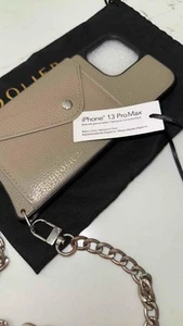 Bandolera Bandolera Original Hailey Cuero Gris/Plateado iPhone 13 Pro Max Funda - Imagen 1 de 11