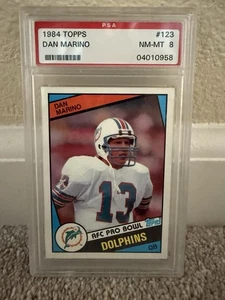 1984 Topps Dan Marino #123 RC PSA 8 Centered - Bild 1 von 2