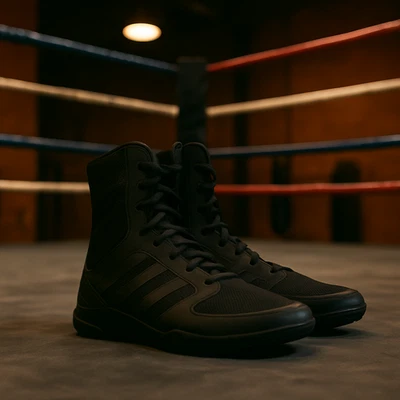 TITLE Boxing High-Top Black Training Shoes MENS Size 7 - Image 1 of 4