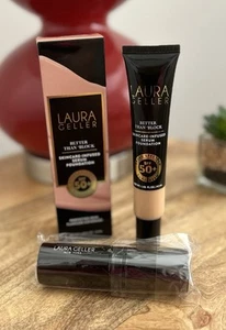 Laura Geller Better Than Block Serum Foundation SPF 50, MEDIUM w/ kabuki brush! - Picture 1 of 4