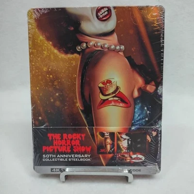 The Rocky Horror Picture Show 4K UHD 50th Anniversary SteelBook New Sealed - image 1 of 4