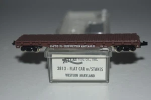 Auto pianale scala N Atlas Western Maryland 40' 2475 C51927 - Foto 1 di 2