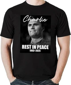 Charlie Kirk Memorial 1993–2025 T-Shirt, Rest in Peace Patriotic Tee - Picture 1 of 4