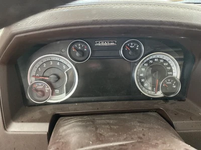 Used Speedometer Gauge fits: 2015 Ram Dodge 1500 pickup cluster KPH 200 Laramie - Image 1 of 4