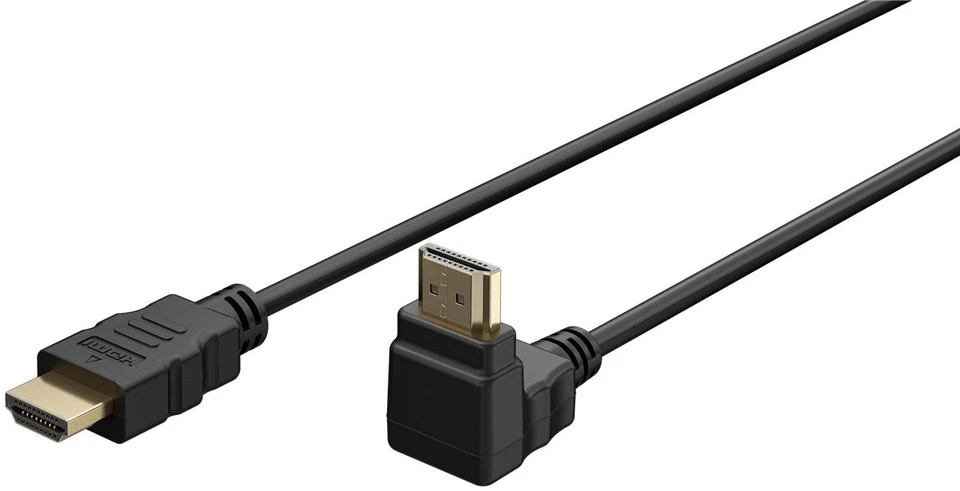HDMI Kabel abgewinkelt gewinkelt 5 m 90° nach oben HighSpeedwEthernet 4K 5,0m - Bild 1 von 1